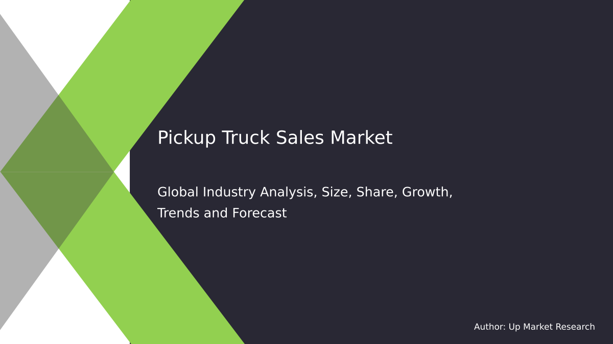 Pickup Truck Sales Market Report Global Forecast To 2028 Up Market